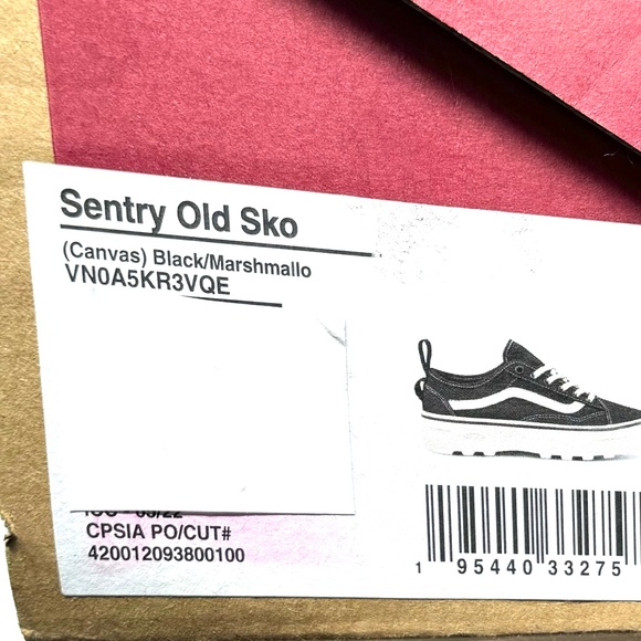 VANS Sentry Old Skool WC Sneakers Canvas Black Casual Women's Shoes VN0A5KR3VQE - Picture 9 of 9